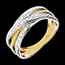 Hochzeit Diamantring Fanny - Gelbgold mit 13 Diamanten