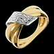 Gold Schmuck ring boucle d or gelbgold mit 6 diamanten