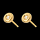 Verk�ufe ohrstecker calice gelbgold