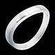 Geschenke Frauen ring elipse weissgold