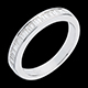 Kauf trauring semi pave weissgold 05 karat