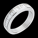 Geschenke Frau trauring semi pave weissgold karat