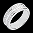 Juwelieren Ring Princesse in Weissgold - 1 Karat - 44 Diamanten