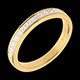 Geschenke trauring semi pave gelbgold kanalfassung 05 karat
