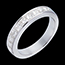 Hochzeit Trauring semi pav� in Weissgold - Kanalfassung - 1 Karat