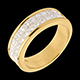 Geschenke Frau trauring semi pave gelbgold kanalfassung reihig 15
