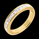 on-line Kauf trauring semi pave gelbgold kanalfassung 07 karat