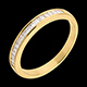 Gold Schmuck trauring semi pave gelbgold kanalfassung 03 karat