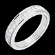 Juwelier trauring semi pave weissgold kanalfassung karat