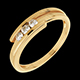 Geschenke Frauen trilogie ring bipolaire in gelbgold