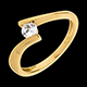 Gold Schmucke solitar apostrophe gelbgold 026 karat