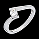 Geschenk solitar apostrophe weissgold 026 karat