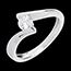 Juwelieren Solit�r apostrophe in Weissgold  - 0.41 Karat