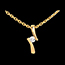 On-line Verfkauf Anh�nger apostrophe in Gelbgold 