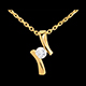 Frau anhanger apostrophe in gelbgold 26 karat