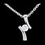 On-line Verfkauf Anh�nger apostrophe in Weissgold - 0.26 Karat