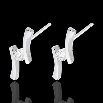 on-line Kauf Diamant Ohrstecker apostrophe in Weissgold