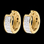 Gold Schmuck Ohrringe diorama in Gelbgold - 24 Diamanten