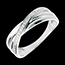 Geschenke Frau Ring Volute in Weissgold - 4 Diamanten
