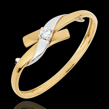 Gold Schmuck Solit�r Ring Paradies