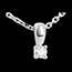 Geschenke Anh�nger Solit�r in Weissgold