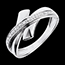 Frau Ring Stammesschmuck- Wei�gold mit Diamanten