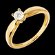 Geschenk Frau zarter solitar gelbgold 026 karat
