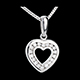 On-line Verk�ufe herzanhanger spiegelbild weissgold 18 diamanten