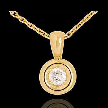 Verkauf Diamant Anh�nger Calice in Gelbgold - 0.23 Karat