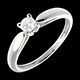 Juwelieren zarter solitar weissgold 021 karat