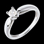 Geschenke Frau Zarter Solit�r in Weissgold - 0.3 Karat
