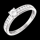 Schmuck solitar decies weissgold 039 karat 11 diamanten