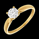 on-line Kauf zarter ring gelbgold diamantsphare diamanten