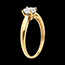 on-line Kauf Zarter Ring in Gelbgold Diamantsph�re - 7 Diamanten