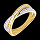 Geschenke Frauen ring ellipse voll besetzt 038 karat 25 diamanten