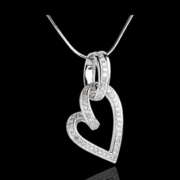 Verkauf Diamantanh�nger Coeur Chavir� - 0.31 Karat - 52 Diamanten
