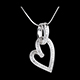 Schmuck anhanger coeur chavire 031 karat 52