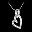 Gold Schmucke Diamantanh�nger Coeur Chavir� - 0.31 Karat - 52 Diamanten