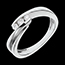 Schmuck Trilogie-Ring Symphonie - Wei�gold mit 3 Diamanten