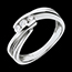 Geschenk Trilogie-Ring Symphonie - Wei�gold mit 3 Diamanten - 0.21 Karat