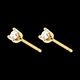 Gold Schmucke diamantohrstecker gelbgold 03 karat