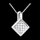 On-line Verk�ufe collier damier pave in weissgold 25 karat