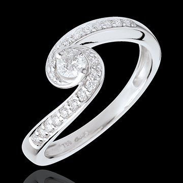 on-line kaufen Solit�r Wassermann in Weissgold - 0.28 Karat