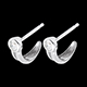 Juwelieren ohrstecker karabiner weissgold 025 karat