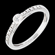 on-line Kauf solitar runder diamant pave weissgold 033 karat