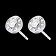 Kauf ohrstecker bouton weissgold 025 karat