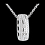 Gold Schmuck Anh�nger Diamantreif in Weissgold - 0.27 Karat