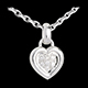 Kauf anhanger gerahmtes herz weissgold diamanten