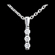 Geschenke anhanger totem trilogie in weissgold 24 karat diam