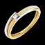 Geschenke Solit�r bipolaire in Weiss- und Gelbgold